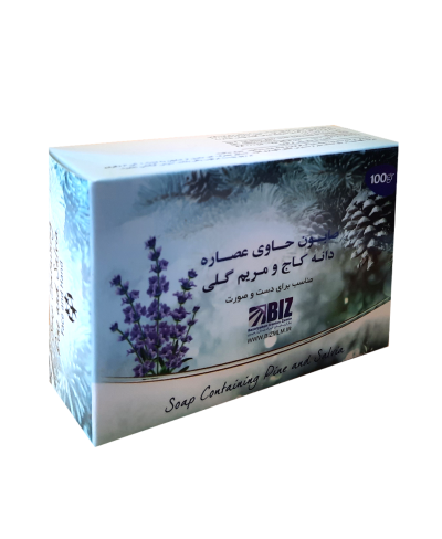 صابون دست و صورت دانه کاج و مریم گلی - ۳ عددی